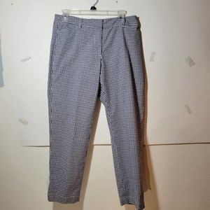 Women's Black and White check Talbots perfect crop Size 6
